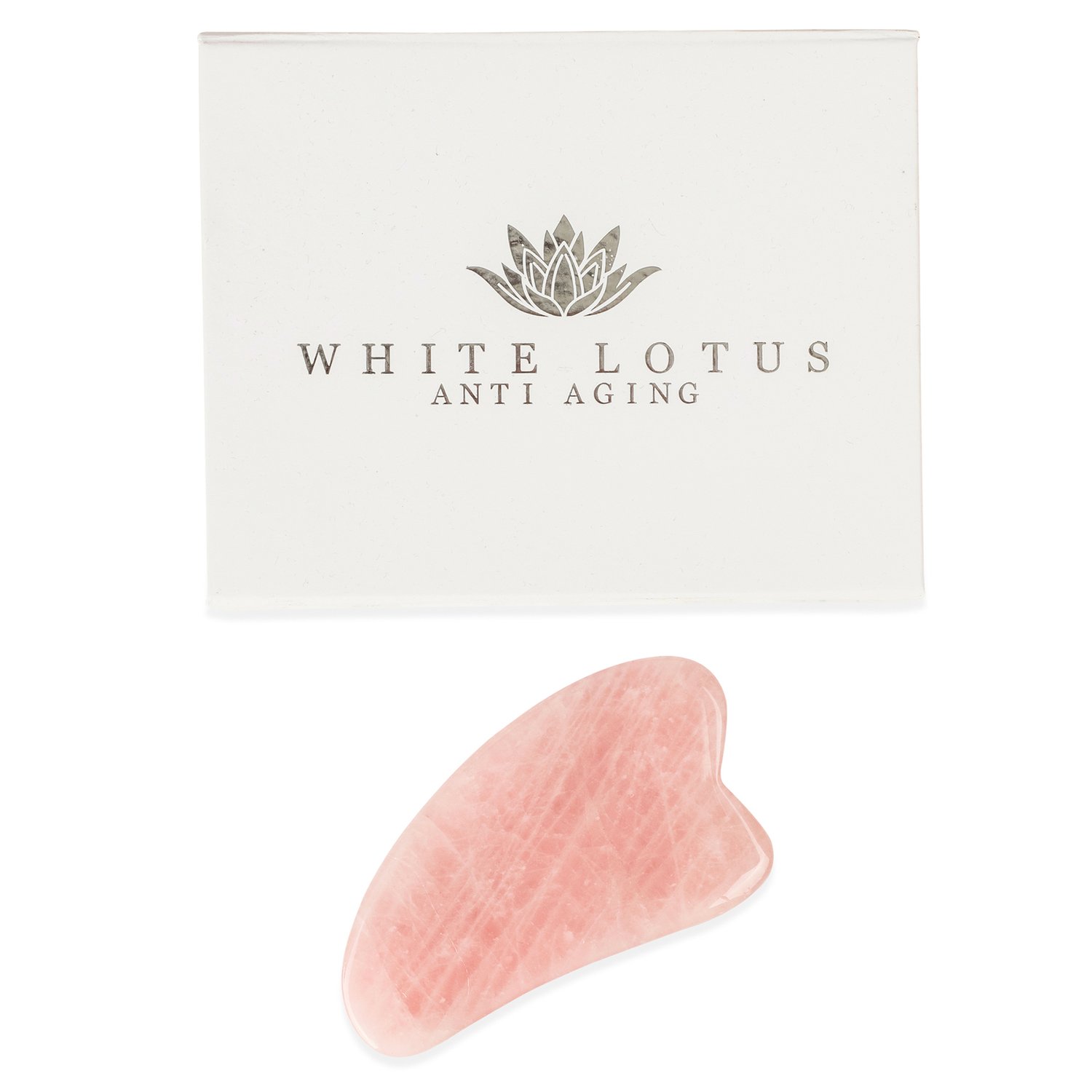 White Lotus Rosenkvarts Gua Sha