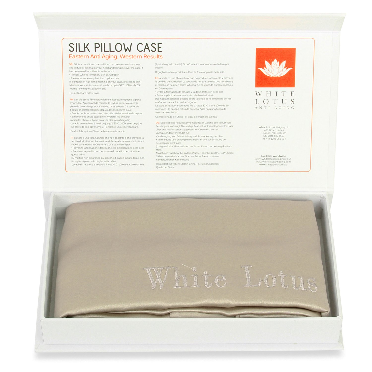 White Lotus Silkeputetrekk Grå