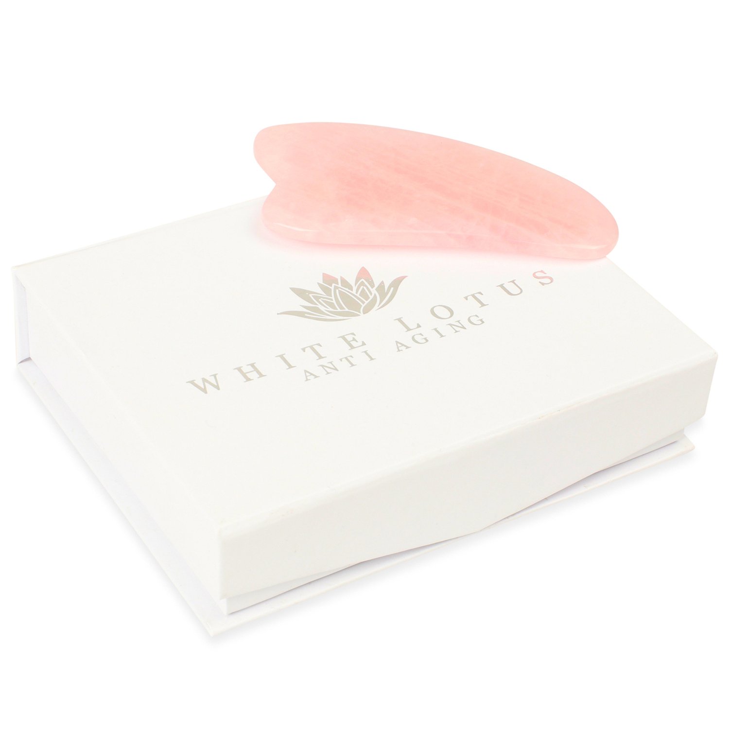 White Lotus Rosenkvarts Gua Sha