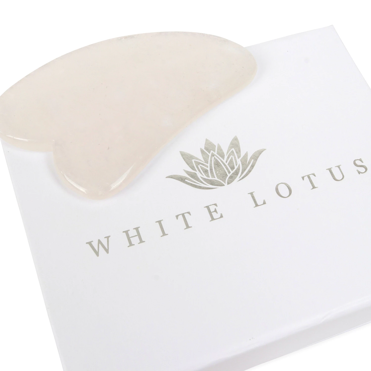 White Lotus Bergkrystall Gua Sha