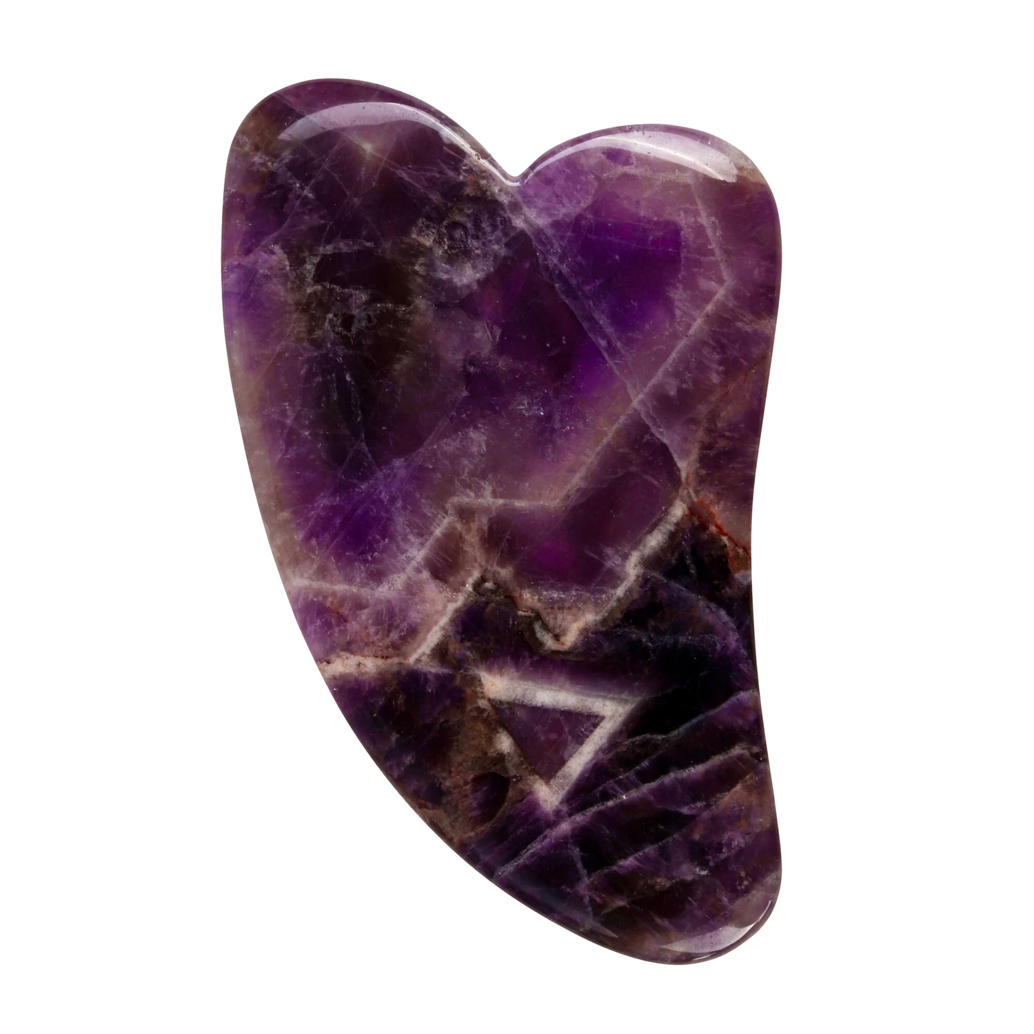 White Lotus Amethyst Gua Sha